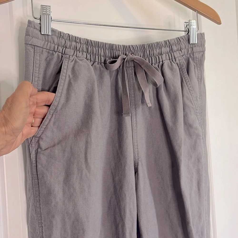 J Crew Point Sur Jogger Pants Linen Blend Size 2 - Picture 3 of 11